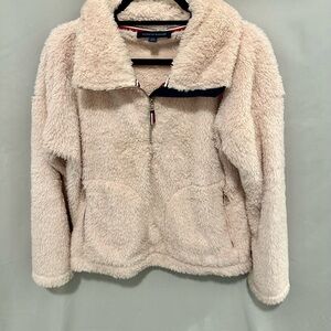Tommy Hilfiger Pink Teddy Jacket with Cozy Plush Material